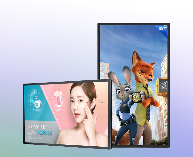 85 inch wall mounted advertising machine